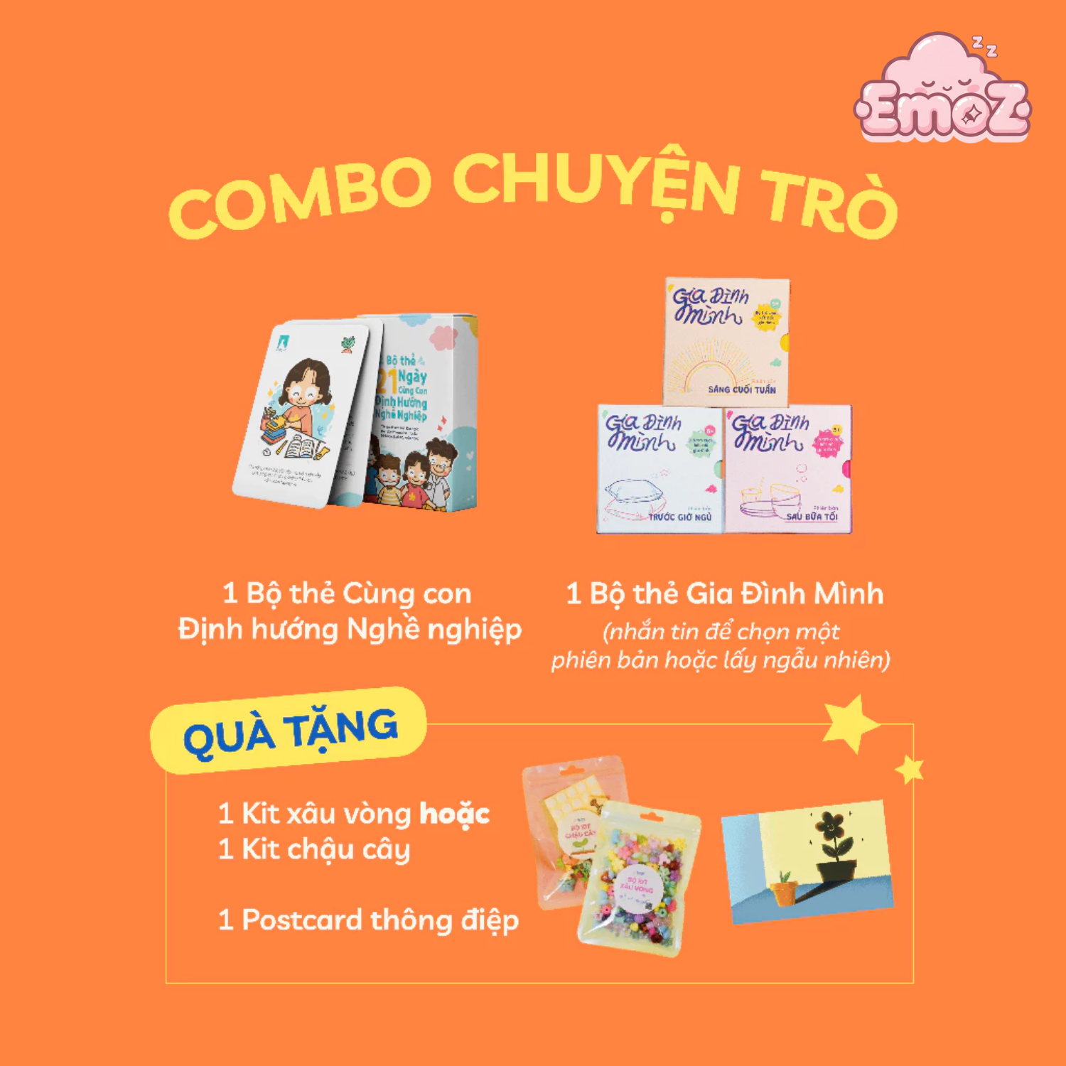 Bộ thẻ Cùng con kết nối và hướng nghiệp -EmoZ - Ảnh 3